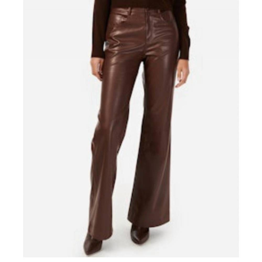 NEW CAMI NYC zenobia vegan leather pants in java